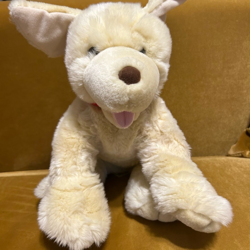 Build a Bear Yellow Labrador Retriever dog puppy stuffed animal plush 16"